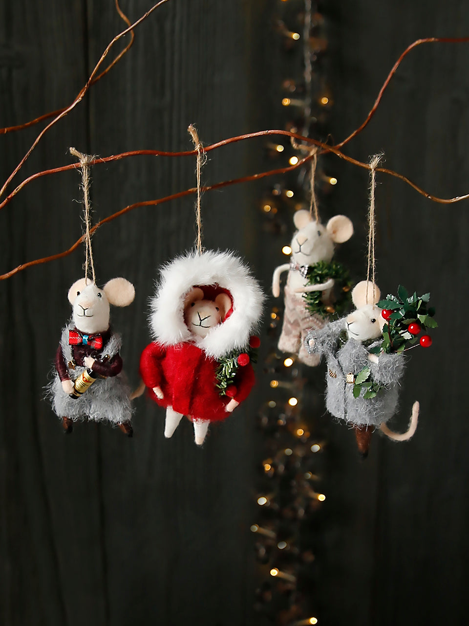 Colección de ratones navideños