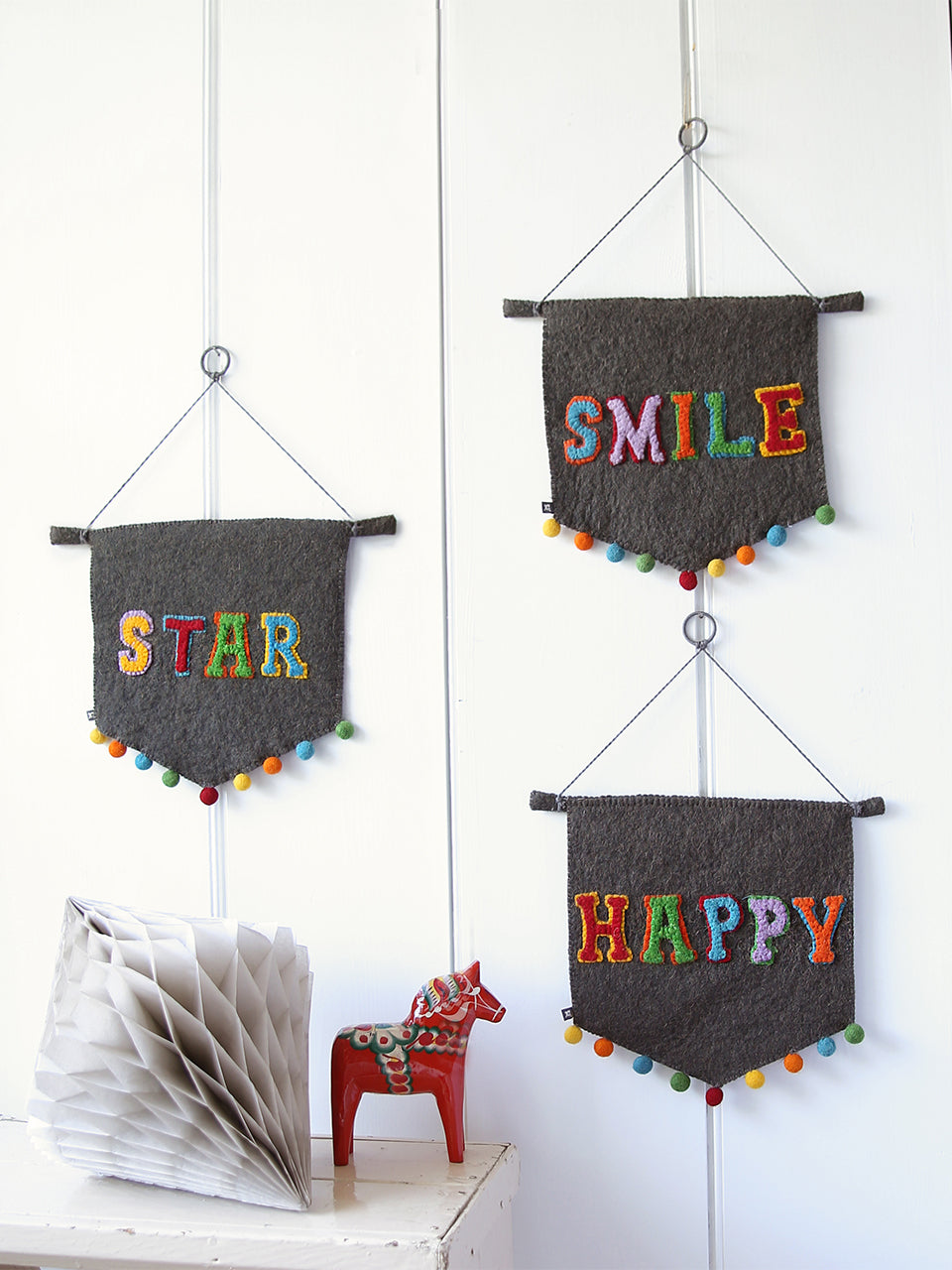 Bandera de banderín de fieltro