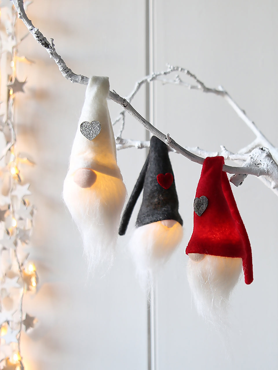 Decoración iluminada de Papá Noel