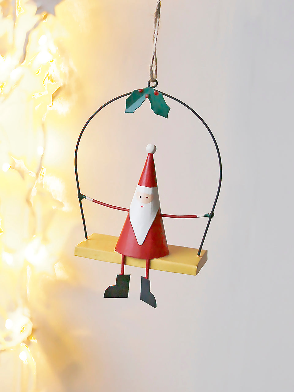 Papá Noel balanceándose